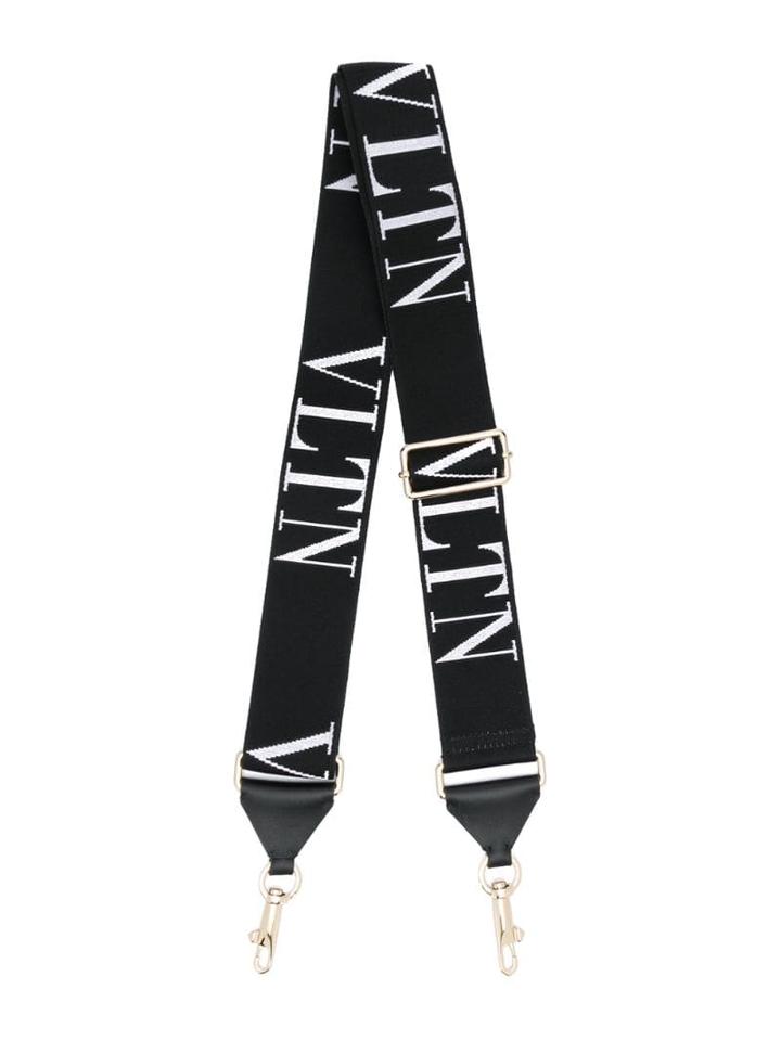 Valentino Valentino Garavani Vltn Print Bag Strap - Black
