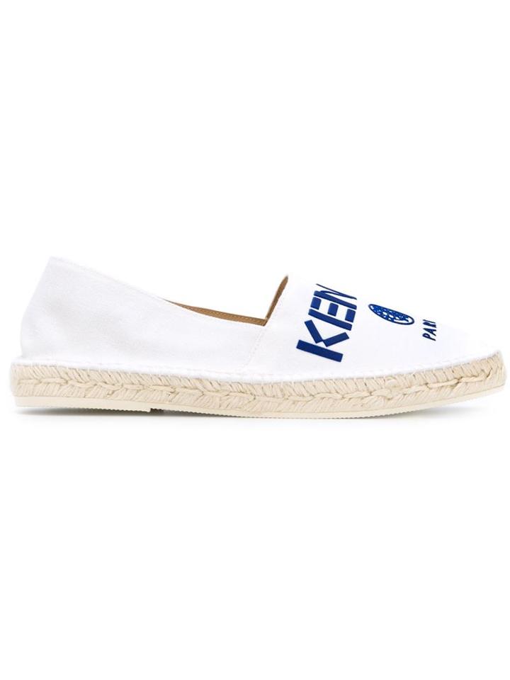 Kenzo Kenzo Paris Espadrilles, Men's, Size: 44, White, Cotton/leather/rubber