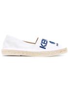 Kenzo Kenzo Paris Espadrilles, Men's, Size: 44, White, Cotton/leather/rubber