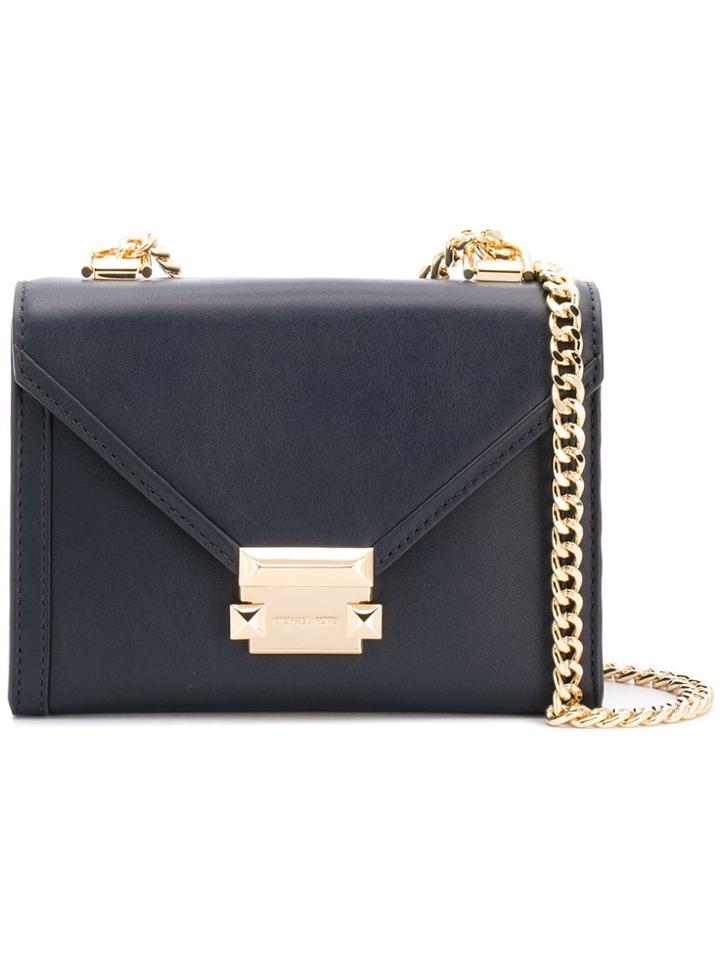 Michael Michael Kors Square Shaped Shoulder Bag - Blue