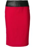 Dolce & Gabbana Vintage High-waisted Tube Skirt - Red