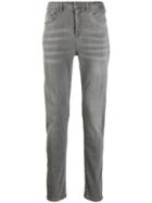 Neil Barrett Distressed Slim-fit Jeans - Grey