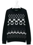 Antony Morato Jacquard Jumper - Blue