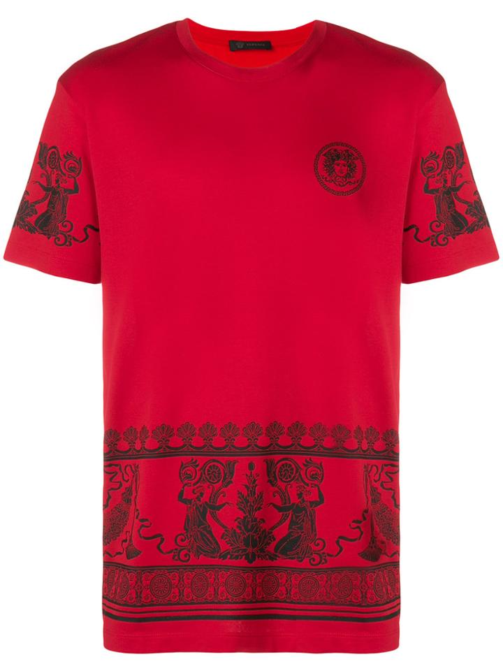 Versace Printed Medusa T-shirt - Red