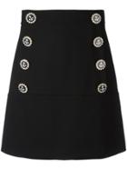 Dolce & Gabbana Nautical Button Skirt - Black