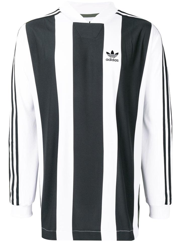 Adidas Striped Printed Sweater - Green