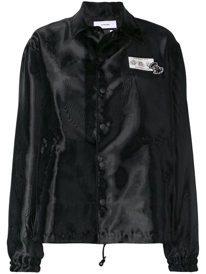 Facetasm Oversized Shirt Jacket - Black