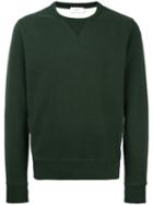 Closed Crew Neck Welt Sweatshirt, Men's, Size: Medium, Green, Cotton