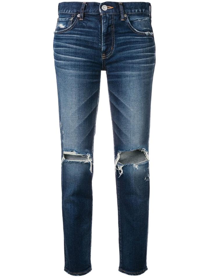 Moussy Vintage Ripped Jeans - Blue