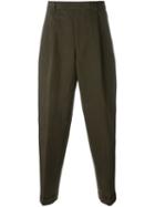 Paul Smith Front Pleat Trousers, Men's, Size: 30/30, Green, Cotton/linen/flax