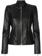 Just Cavalli Fitted Piped Jacket - Black