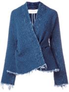 Marques'almeida V-neck Denim Jacket, Women's, Size: Small, Blue, Cotton