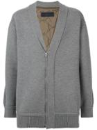 Juun.j Classic Midi Cardigan - Grey