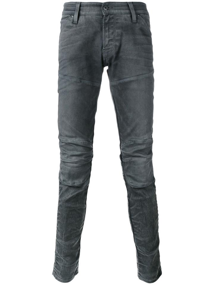 G-star - Biker Jeans - Men - Cotton/polyester/spandex/elastane/lyocell - 32, Grey, Cotton/polyester/spandex/elastane/lyocell