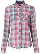Prps - Checked Shirt - Women - Cotton/rayon - M, Red, Cotton/rayon