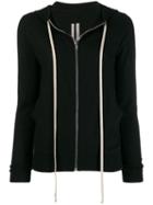 Rick Owens Cashmere Zipped Sweatshirt - Black