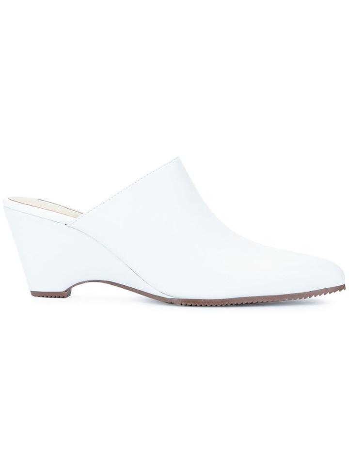 G.v.g.v. Wedge Mules - White