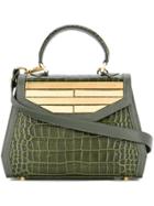 Rula Galayini Amelie Lines Top Handle Bag - Green