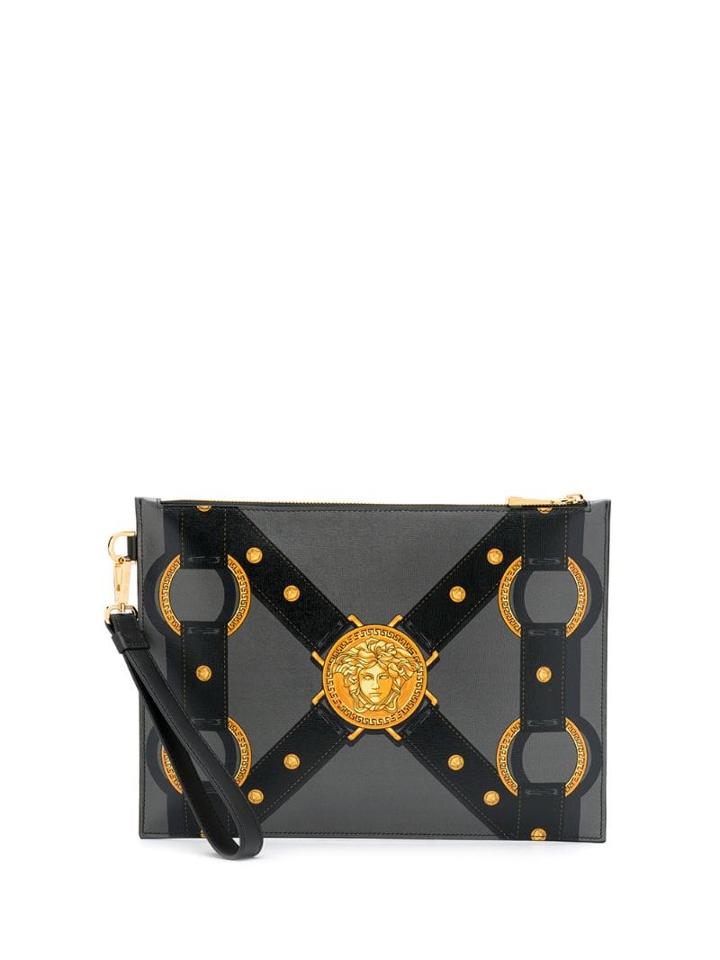 Versace Bondage Large Pouch - Grey