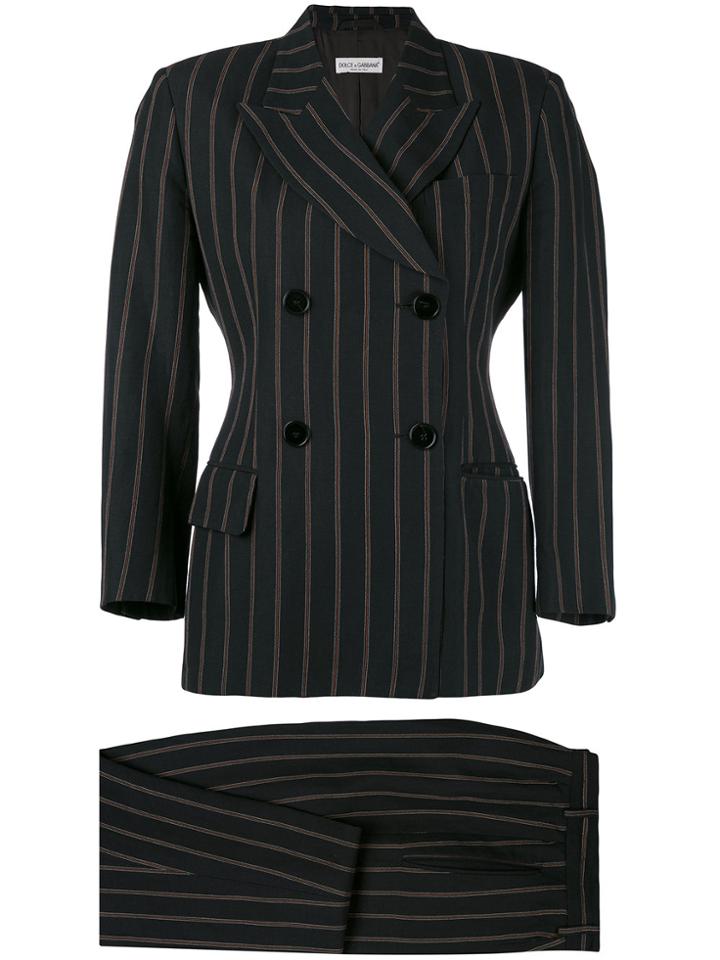 Dolce & Gabbana Vintage Pinstripe Trouser Suit - Grey