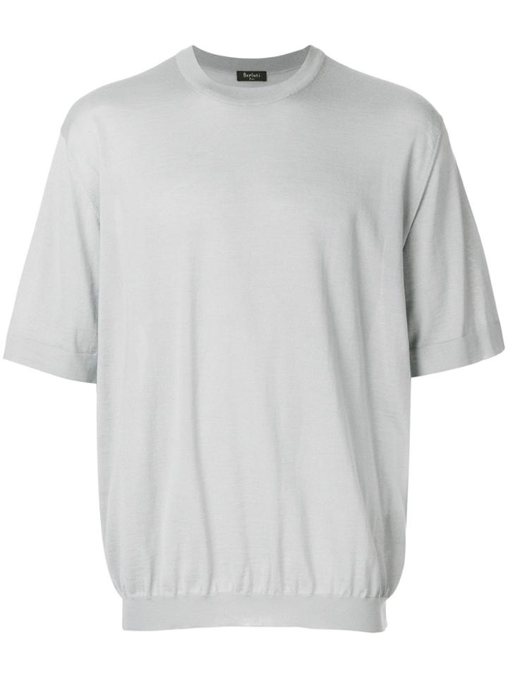 Berluti Shortsleeved Jumper - Grey