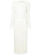 Christopher Esber Pleated Knit Dress - White