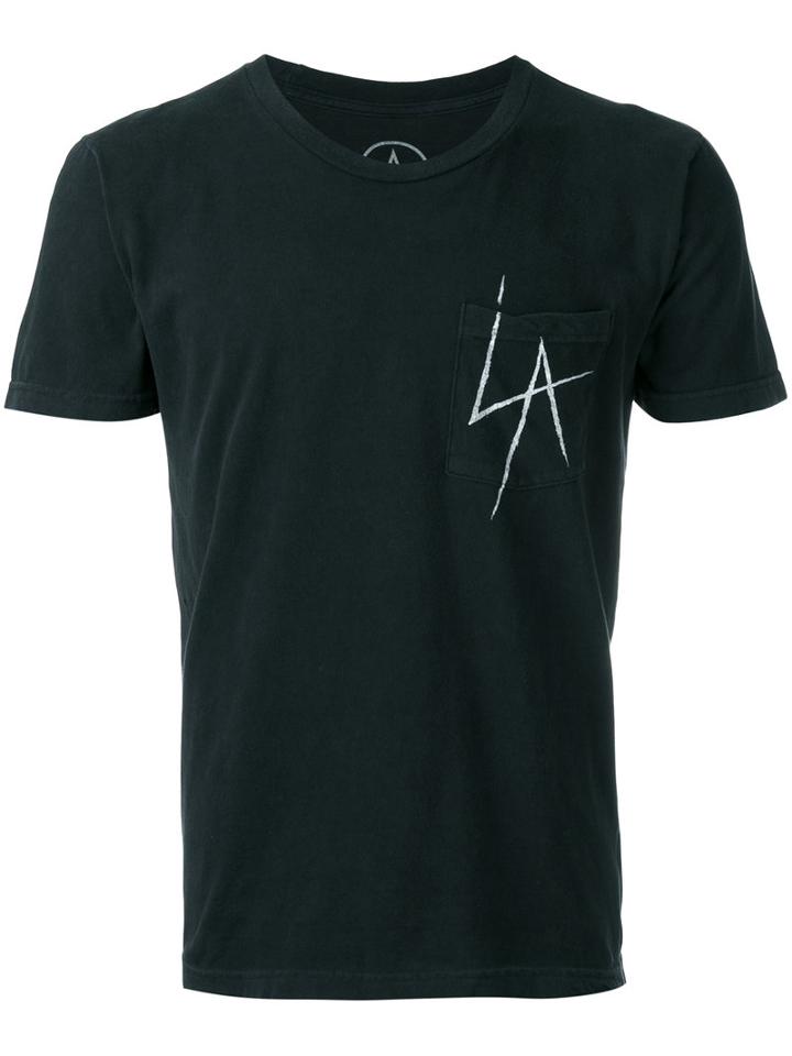 Local Authority La Slash Pocket T-shirt, Adult Unisex, Size: Medium, Black, Cotton