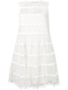 Red Valentino Wavy Tulle Dress - White