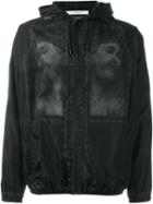 Givenchy Christ Print Windbreaker Jacket, Men's, Size: S, Black, Polyamide/polyester