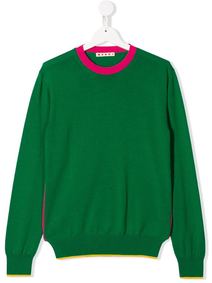 Marni Kids Green Knit Sweater