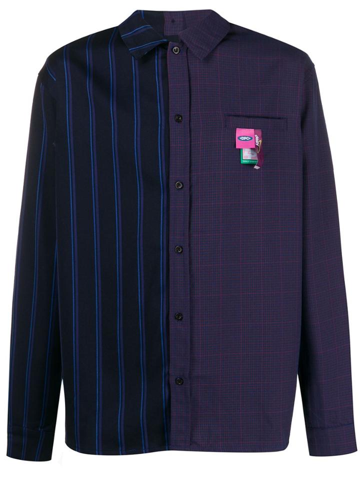 Daily Paper Gisi Mixed-print Dividable Shirt - Blue