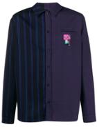 Daily Paper Gisi Mixed-print Dividable Shirt - Blue