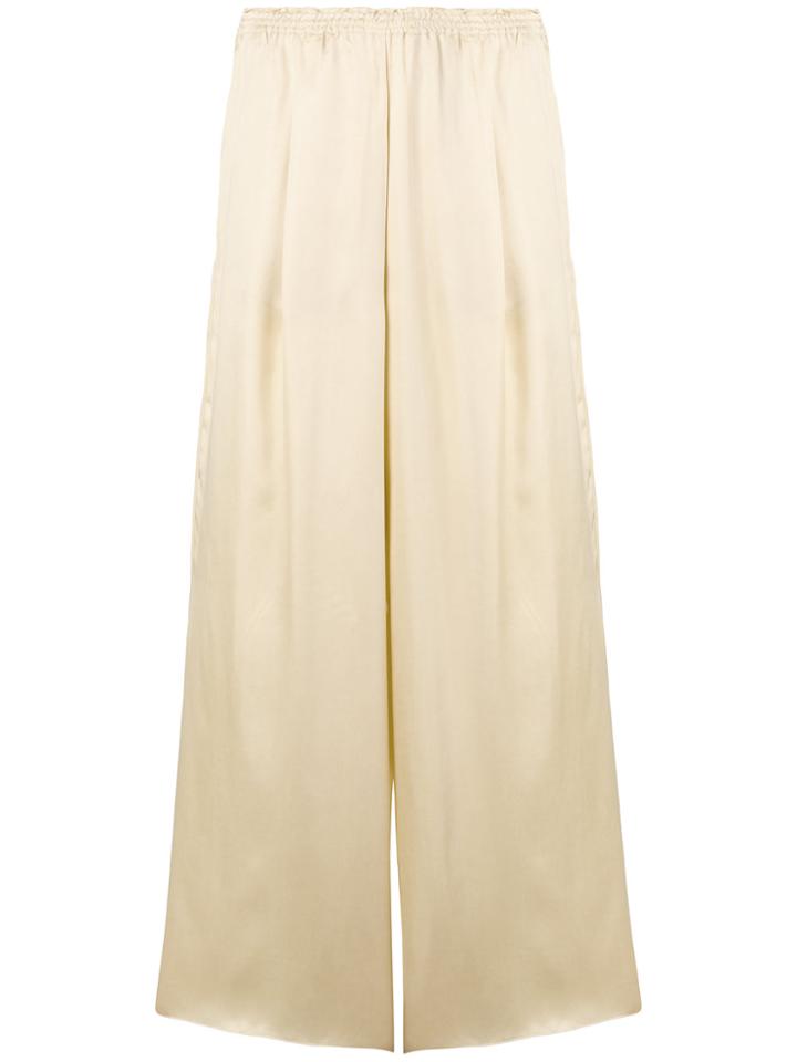 Forte Forte Elasticated Waistband Wide-legged Trousers - Nude &