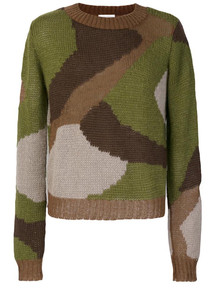 Faith Connexion Camouflage Sweater - Green