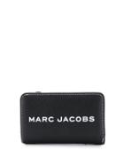 Marc Jacobs The Textured Tag Compact Mini Wallet - Black