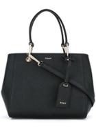 Donna Karan Mini Tote Bag, Women's, Black, Calf Leather