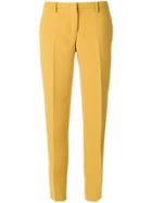 No21 Crepe Slim-fit Trousers - Yellow & Orange