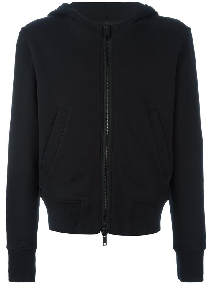 Ann Demeulemeester Blanche Zipped Hoodie, Men's, Size: Medium, Black, Cotton