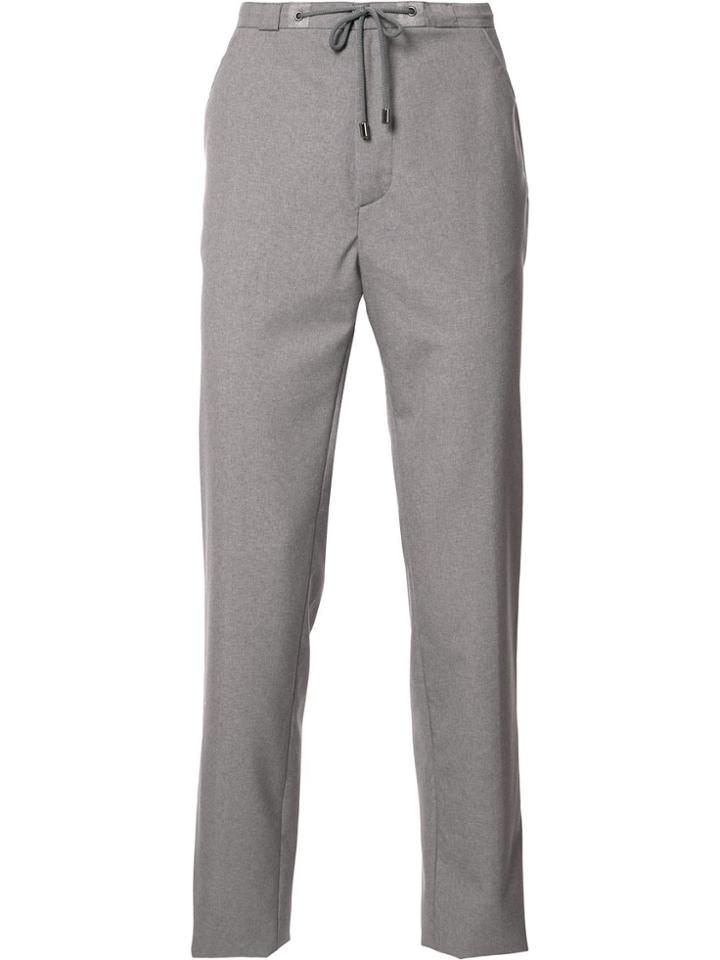 Maison Margiela Slim Drawstring Trousers - Grey