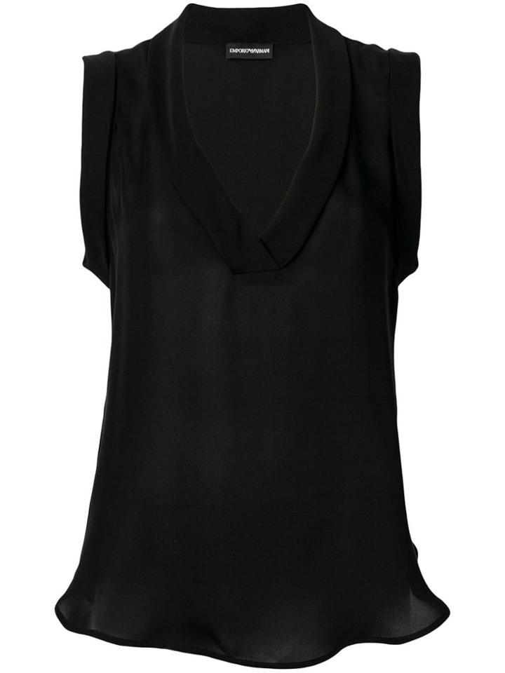 Emporio Armani Black Sleeveless Top