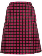 Prada Vintage Geometric Mini Skirt - Pink & Purple