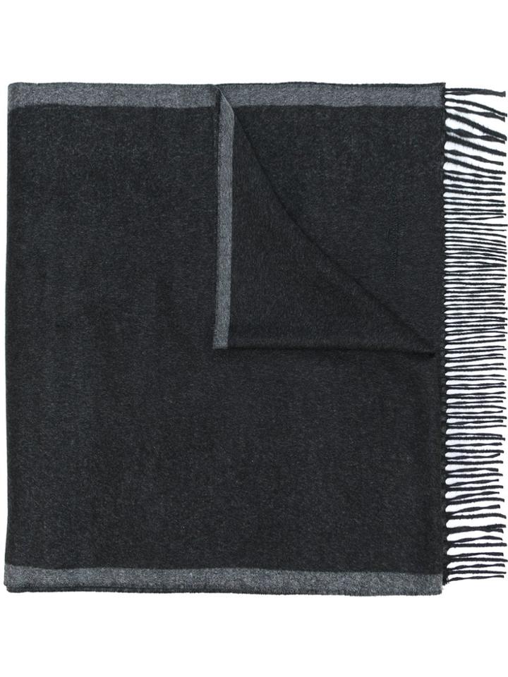 Salvatore Ferragamo Bi-colour Scarf - Grey
