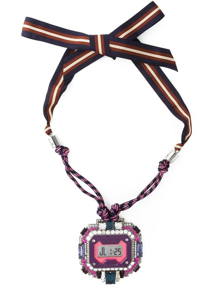 Lanvin Digital Watch Pendant - Pink