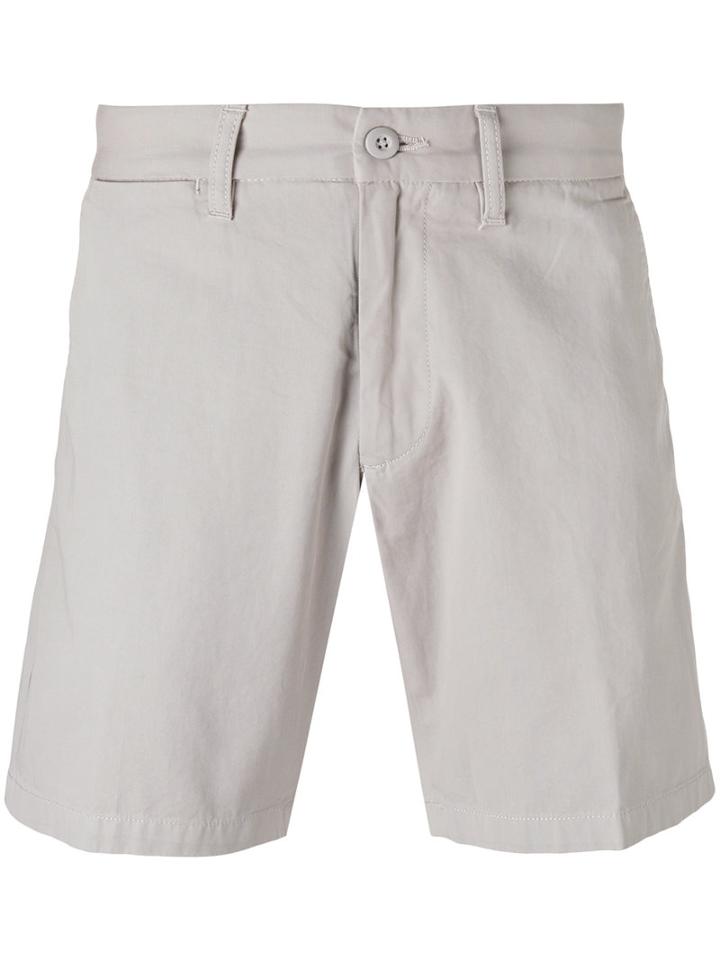 Carhartt - Logo Patch Chino Shorts - Men - Cotton - 33, Grey, Cotton