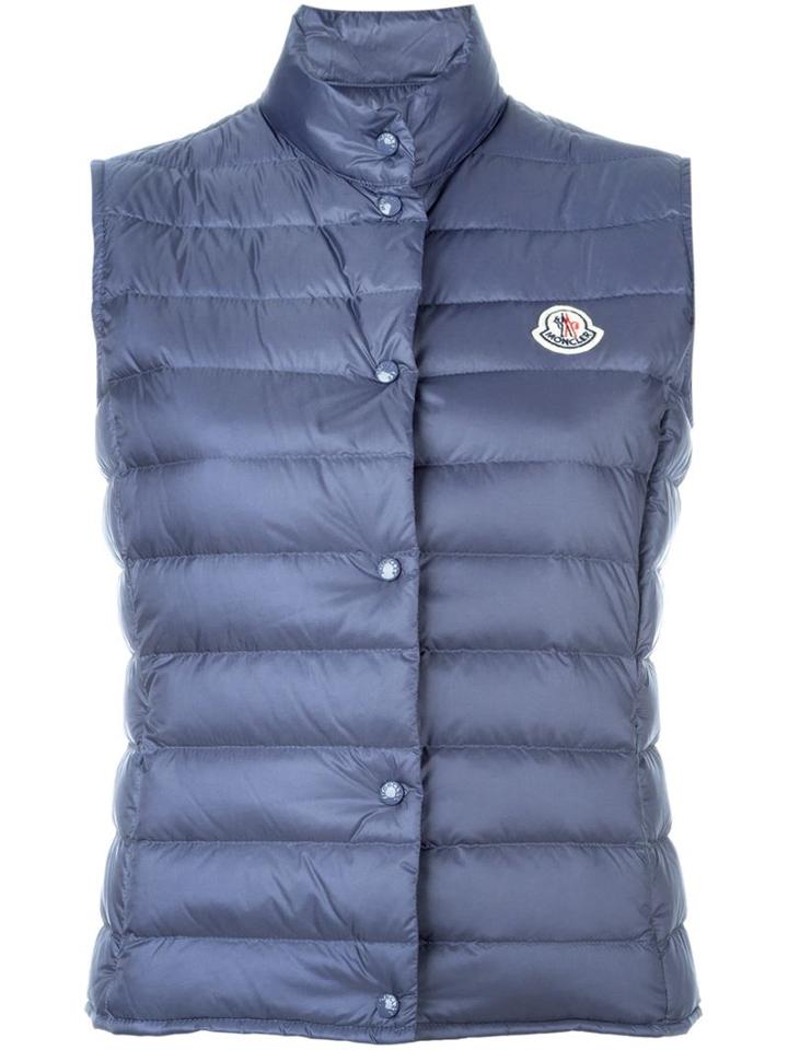 Moncler 'liane' Padded Gilet, Women's, Size: I, Blue, Polyamide/feather Down