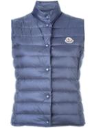 Moncler 'liane' Padded Gilet, Women's, Size: I, Blue, Polyamide/feather Down