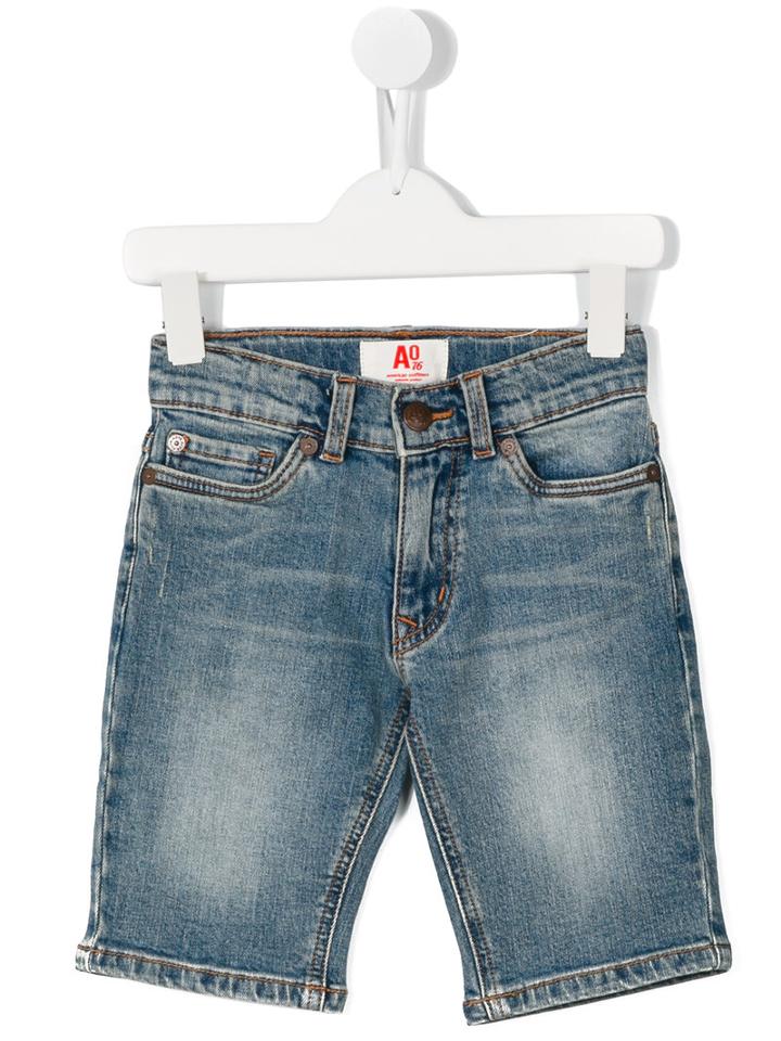 American Outfitters Kids Light Wash Denim Shorts, Toddler Boy's, Size: 4 Yrs, Blue