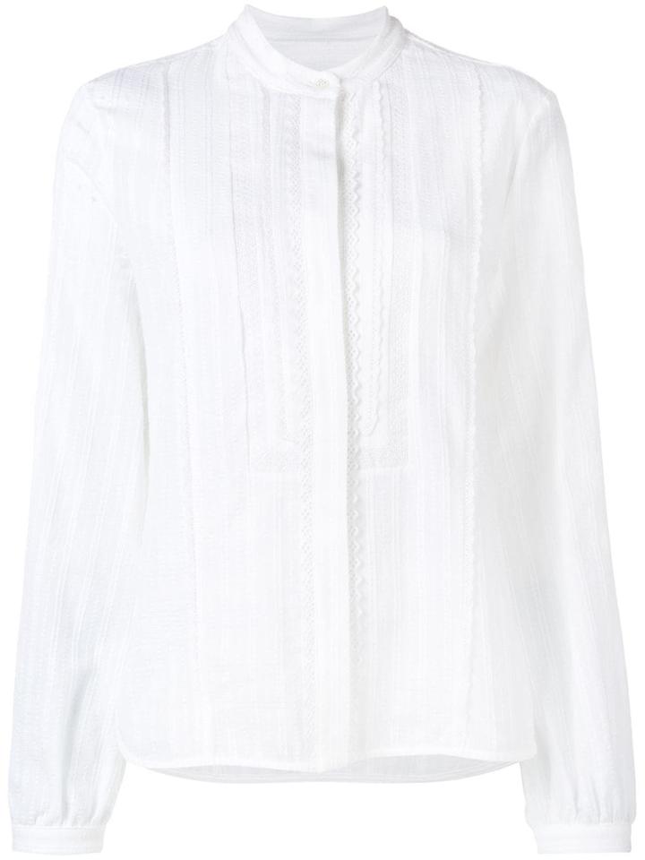 Diesel Black Gold Embroidered Voile Blouse - White