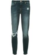 7 For All Mankind Slim-fit Distressed Jeans - Blue