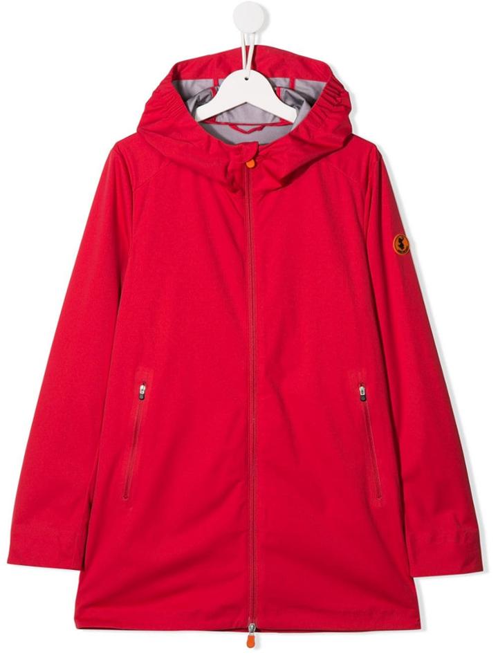 Save The Duck Kids Hooded Jacket - Red